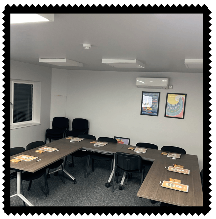 Table with chairs in professional office